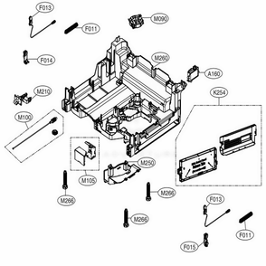 Base Assembly Diagram and Parts List for LDB4548ST ASTEEUS LG Dishwasher