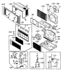 Cabinet Parts Diagram and Parts List for R6004  LG Air Conditioner