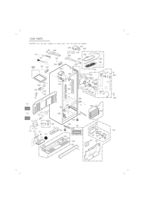 Case Parts Diagram and Parts List for GC-J28AGKXM ASBCNA0 LG Refrigerator