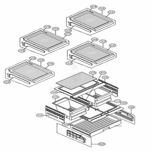 Refrigerator Parts Diagram and Parts List for LFXS24626D ASBCNA0 LG Refrigerator
