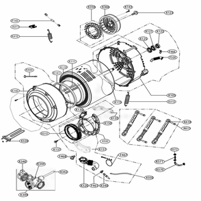 Part Location Diagram of MHY62644802 LG SPRING,HINGE