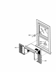 Installation Kit Diagram and Parts List for 58070074000  Kenmore Air Conditioner