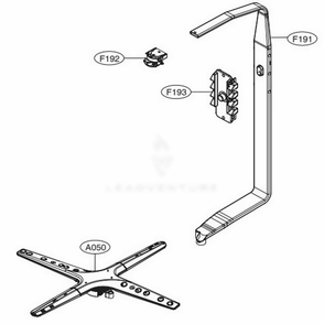 Water Guide Assembly Diagram and Parts List for LDP6797BM ABMEEUS LG Dishwasher