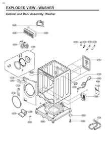 Diagram 4 Diagram and Parts List for SWWE50W4 AEWEEUS LG Washer Dryer Combo