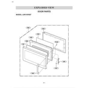 Section 1 Diagram and Parts List for LMV1976ST ASBELGA LG Microwave Oven Combo