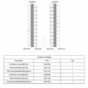 Main 3 Diagram and Parts List for ACAH033VDTB AAAAAAU LG Air Conditioner