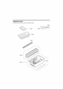 Freezer Parts Diagram and Parts List for LRMWS2906D ASBCNA0 LG Refrigerator