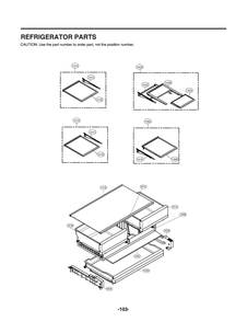 Refrigerator Parts Diagram and Parts List for GR-X288NKSM ASBCNA2 LG Refrigerator