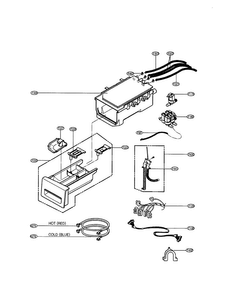 Dispenser Diagram and Parts List for WM2487WHM  LG Washer