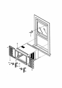 Installation Kit Diagram and Parts List for 58079188890  Kenmore Air Conditioner