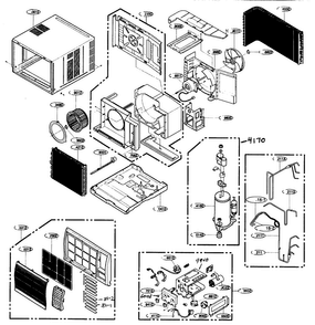 Part Location Diagram of 2H02564J LG COMPRESSOR