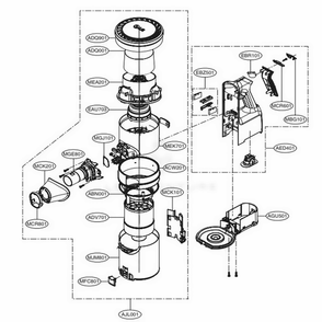 Part Location Diagram of EBZ63458512 LG CONTROLLER ASSEMBLY,PART