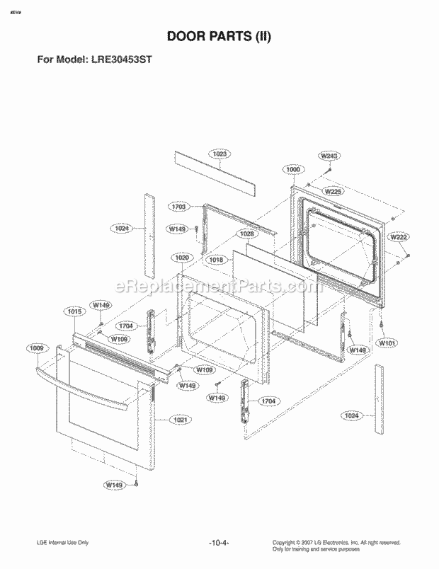 Part Location Diagram of MCR62346201 LG DECOR,DOOR