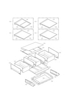 Refrigerator Parts Diagram and Parts List for LFX33975ST 03 LG Refrigerator