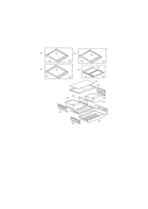 Refrigerator Parts Diagram and Parts List for 79572495610  Kenmore Refrigerator