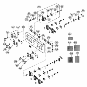 Part Location Diagram of AEZ74953405 LG KNOB ASSEMBLY