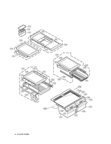 Refrigerator Parts Diagram and Parts List for LRFC22750WW  LG Refrigerator