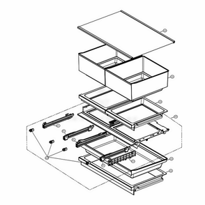 Part Location Diagram of MEA64710101 LG GUIDE,RAIL