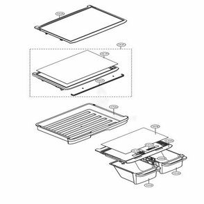 Refrigerator Parts Diagram and Parts List for 78033 ASTCSE7 LG Refrigerator