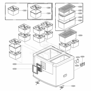 Main 2 Diagram and Parts List for GRK20SVZ ALSCSJA LG Refrigerator