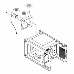Sensor Parts Diagram and Parts List for LCRT2010BD CBDELGA LG Wall Oven
