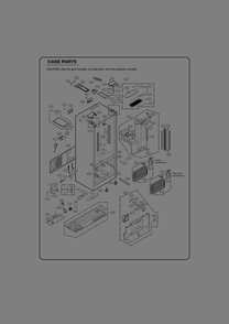 Case Parts Diagram and Parts List for GR-J318LQTP ASWCSE6 LG Refrigerator