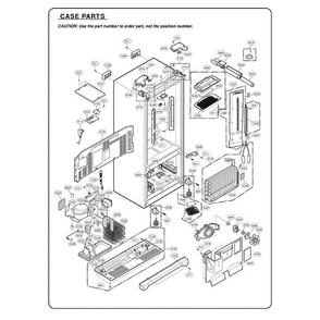 Section 1 Diagram and Parts List for 78753 AST2SER LG Refrigerator