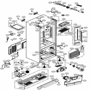 Part Location Diagram of EBR73304208 LG PCB ASSEMBLY,MAIN