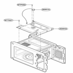 Sensor Parts Diagram and Parts List for YKCMC155JWH0 AMWEKAC LG Range
