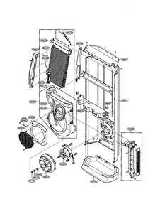 Housing Assembly/motor Diagram and Parts List for LFN300CP  LG Air Conditioner