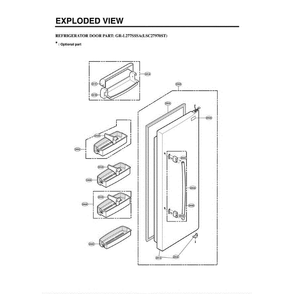Section 3 Diagram and Parts List for LSC27970ST ASTCLGA LG Refrigerator