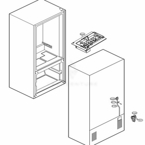 Water And Icemaker Parts Diagram and Parts List for 71303 AST2SER LG Refrigerator
