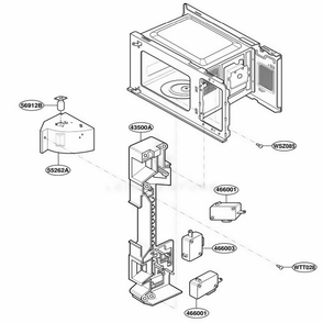 Suction Guide Parts Diagram and Parts List for MMC5086AAB CBKEMTG LG Microwave