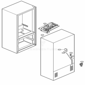 Ice Maker Parts Diagram and Parts List for 71329 AWBCSE2 LG Refrigerator