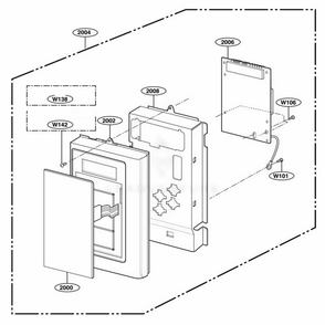 Part Location Diagram of 6871W1S046C LG PCB ASSEMBLY,SUB