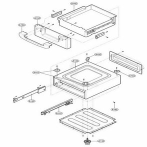 Main Diagram and Parts List for 58842800 ABWESEU LG Washer Dryer Combo