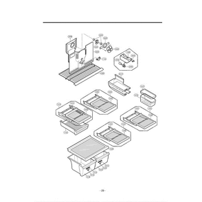 Section 3 Diagram and Parts List for LRTPC1831T ATICLGY LG Refrigerator