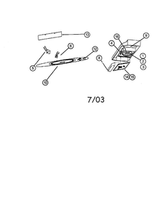 Motor/grille Diagram and Parts List for 23352152000  Kenmore Range Hood