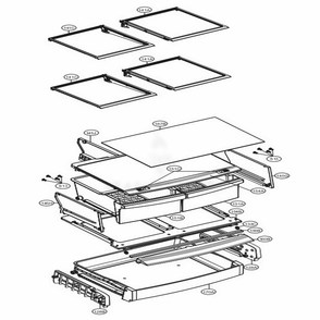 Refrigerator Parts Diagram and Parts List for LFC24770SW ASWCNA1 LG Refrigerator