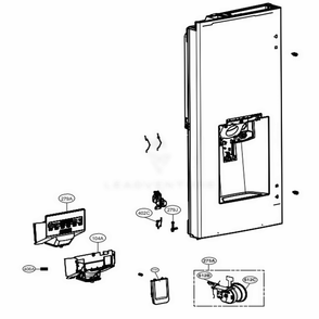Part Location Diagram of ACQ88651568 LG COVER ASSEMBLY,DISPLAY