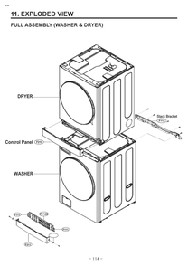 Diagram 1 Diagram and Parts List for W3S1CVKKGVS AGGEEUS LG Washer