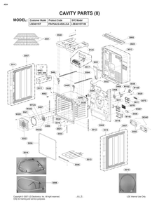 Part Location Diagram of EBR80595407 LG PCB ASSEMBLY,SUB
