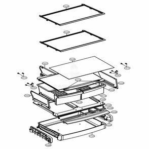 Refrigerator Parts Diagram and Parts List for LBC24360SW ASWCNA2 LG Refrigerator