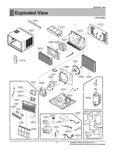 Part Location Diagram of 4998A10035M LG SHROUD