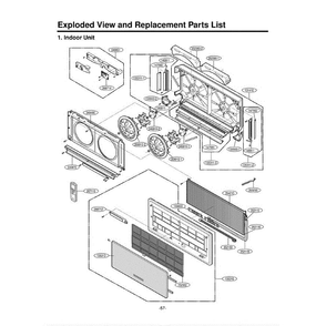 Section 1 Diagram and Parts List for LA180CP AMTAEUS LG Air Conditioner