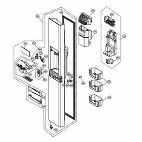 Part Location Diagram of MEB62735801 LG HANDLE,BASE