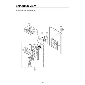 Section 7 Diagram and Parts List for LRSC26912SW ASWCLGB LG Refrigerator
