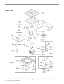 Diagram 1 Diagram and Parts List for AMNW12GTRA0 EWHBFRD LG Air Conditioner