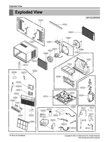 Diagram 1 Diagram and Parts List for W3NC10LNFM3 AT1AYOW LG Air Conditioner