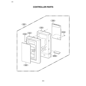 Section 6 Diagram and Parts List for MV1615W AWHEGSE LG Microwave Oven Combo
